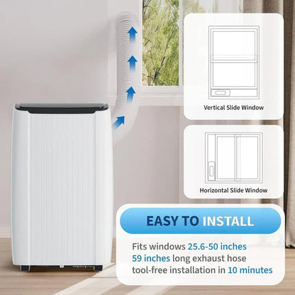 14000 BTU Portable Air Conditioner 5-in-1 Floor AC