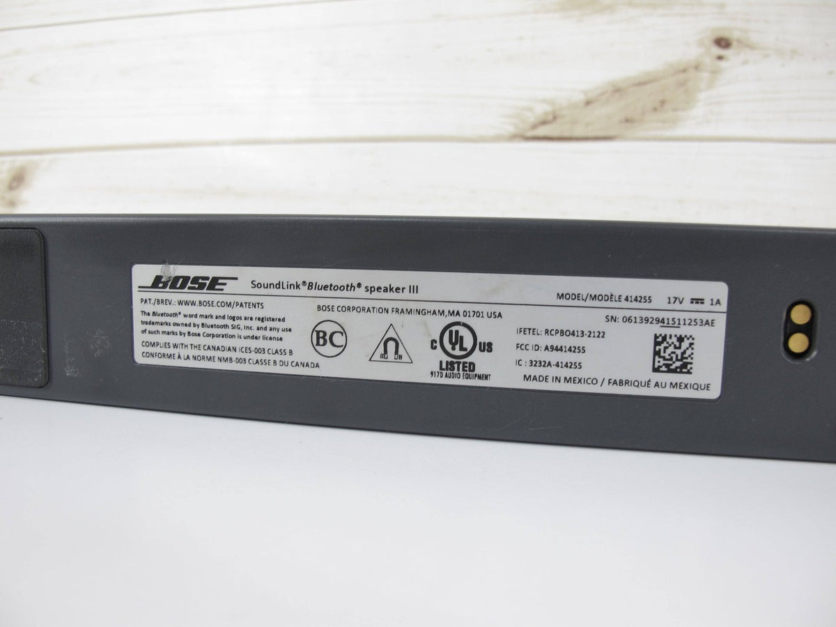 Bose SoundLink III Bluetooth Speaker